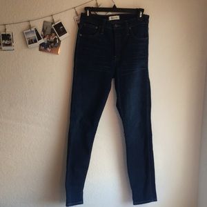 Madewell 10” high riser skinny skinny size 27